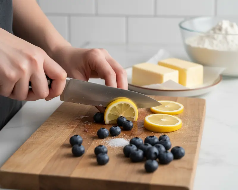 Lemon Blueberry Cookies Recipe 3 cooking process