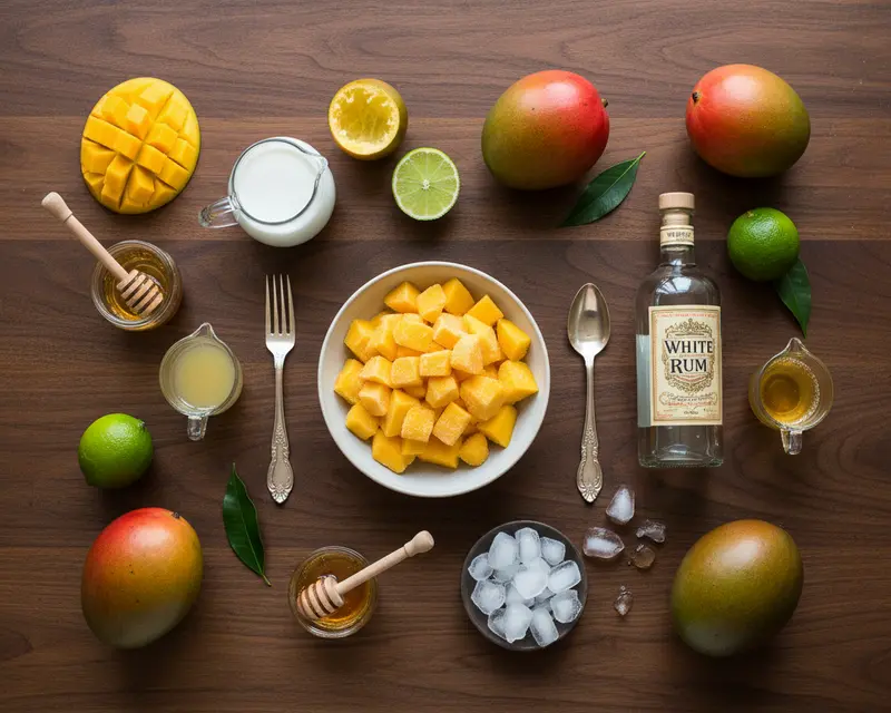 Tropical Mango Coconut Cocktail 2 ingredients