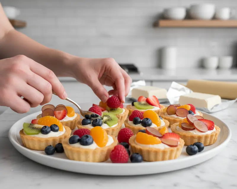 Easy Mini Fruit Tarts 3 cooking process