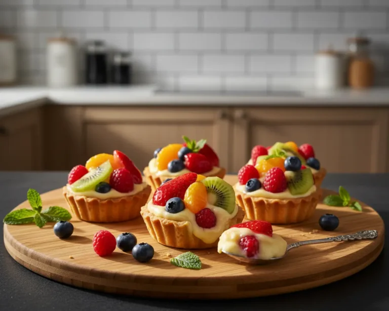 Beautiful plated Mini Fruit Tarts