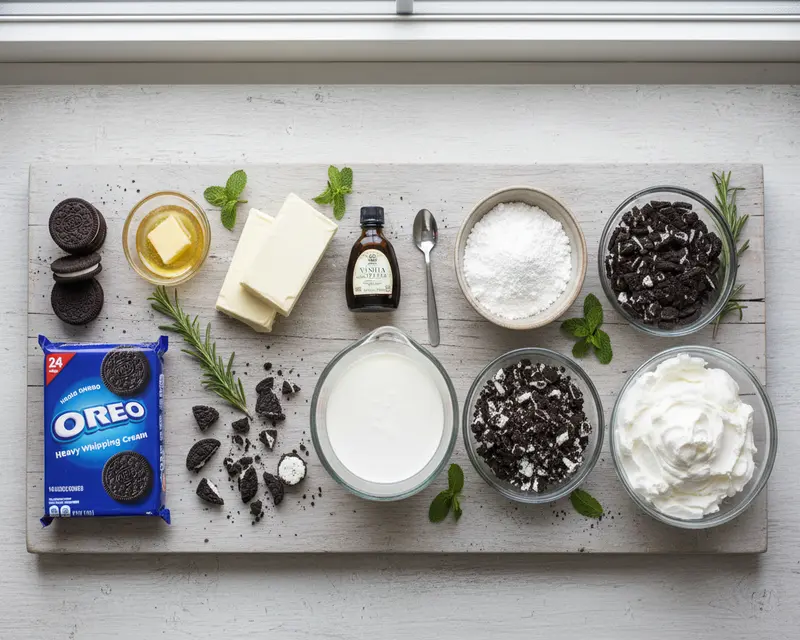 No-Bake Oreo Cheesecake Recipe 2 ingredients