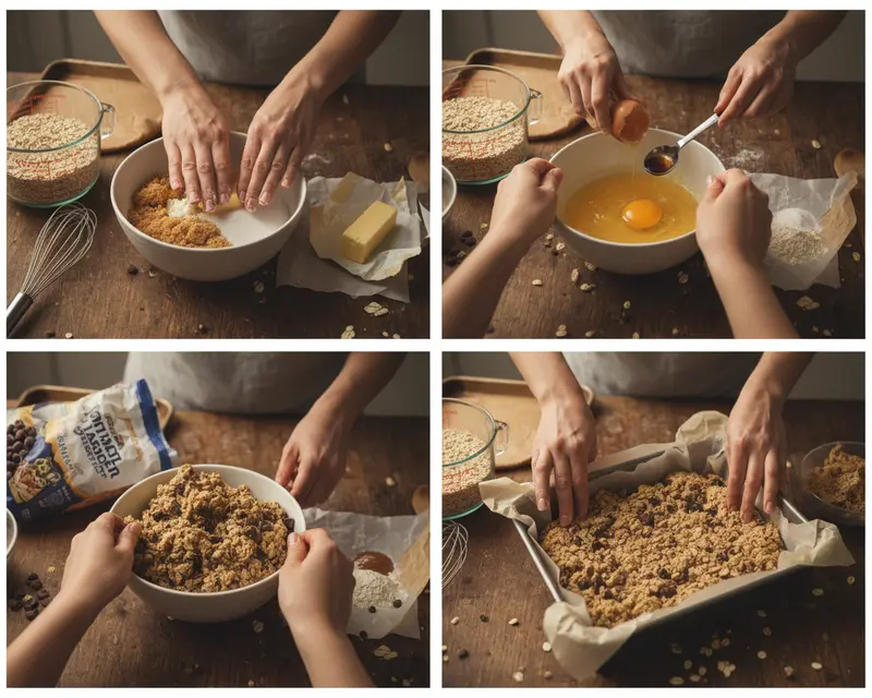 Oatmeal Chocolate Chip Bars Recipe 3 cooking process
