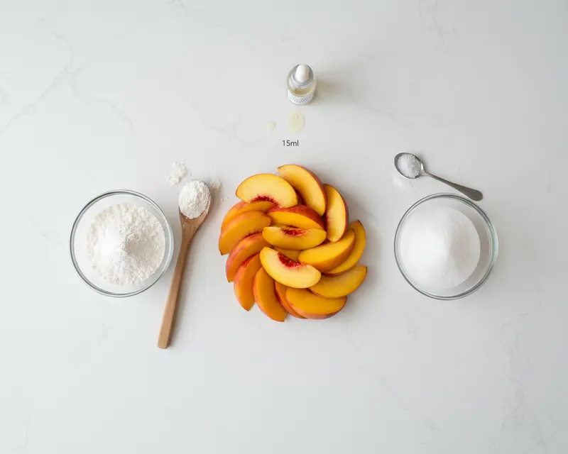 Peach Crisp for a Crowd 2 ingredients