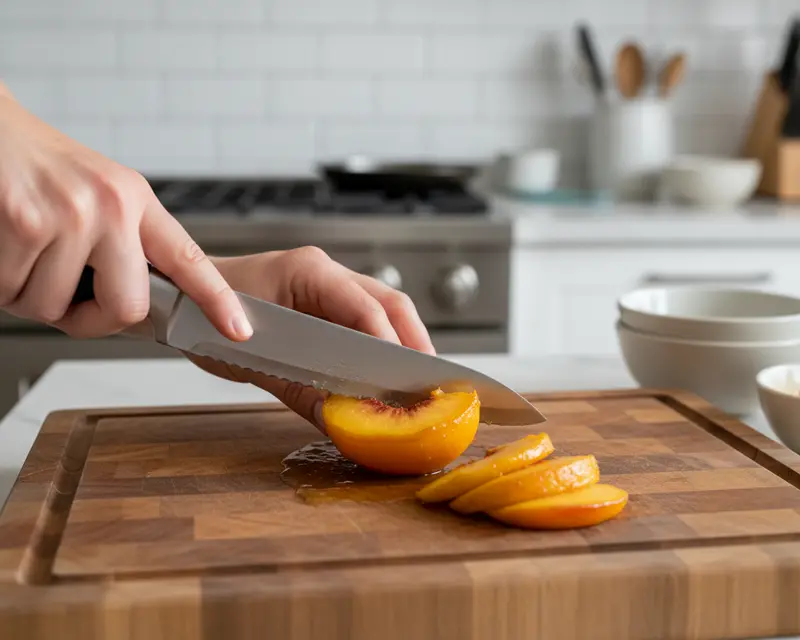Peach Crisp for a Crowd 3 cooking process