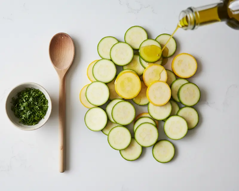 Easy Roasted Zucchini and Squash Recipe 2 ingredients