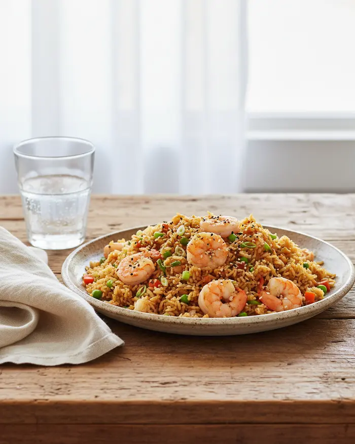Easy Shrimp Fried Rice 4 final plated dish