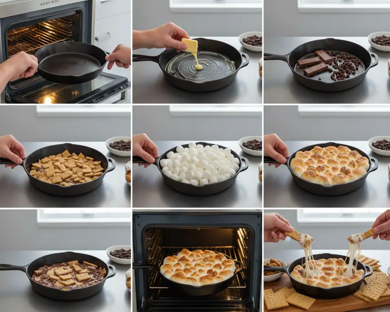 Easy S'mores Dip Recipe 3 cooking process