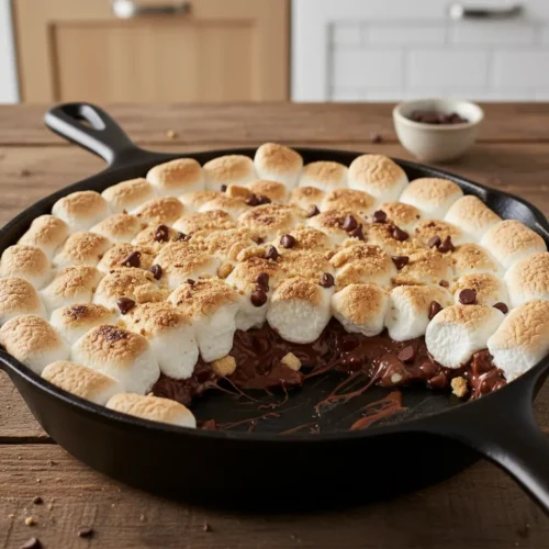Beautiful plated Smores Dip