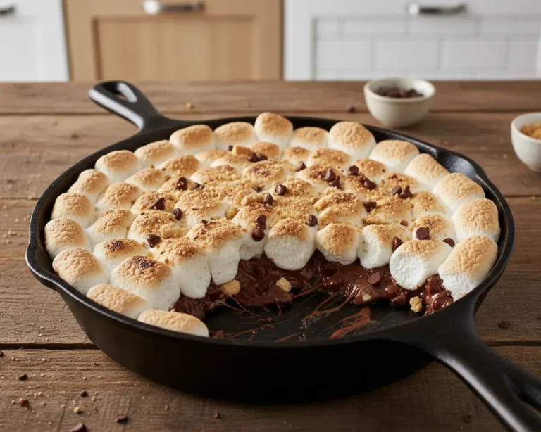Beautiful plated Smores Dip