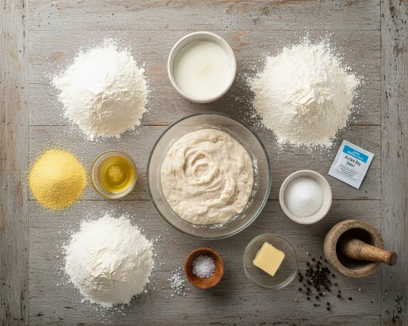 Sourdough English Muffins Recipe 2 ingredients