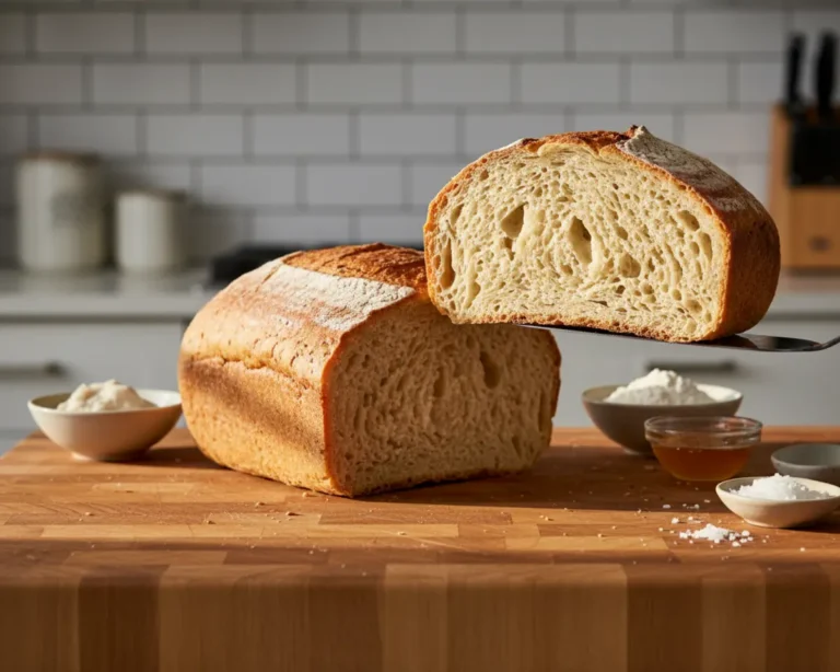 Beautiful plated Sourdough Sandwich Bread