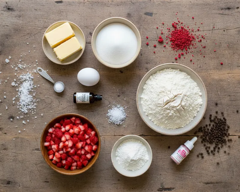 Strawberry Sugar Cookies Recipe 2 ingredients