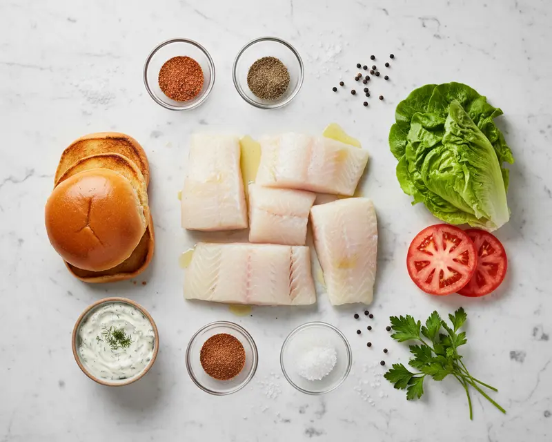 Air Fryer Fish Sandwich Recipe 2 ingredients