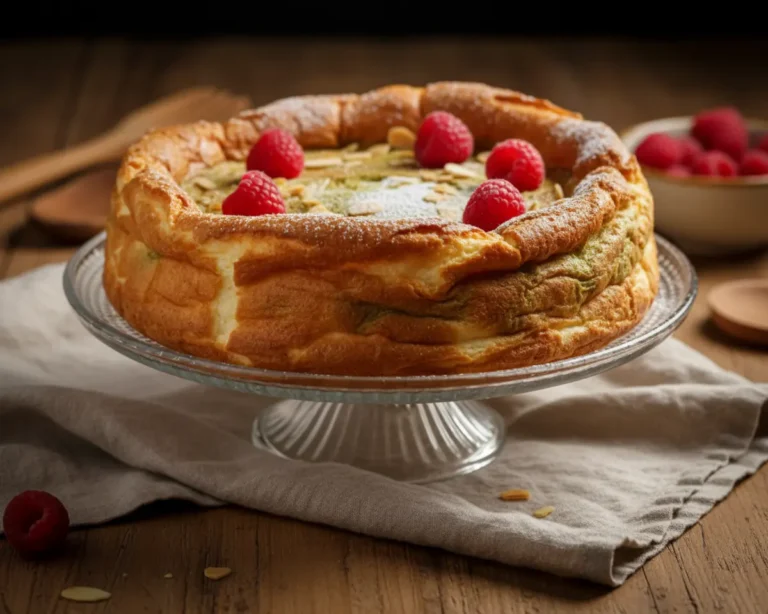 Beautiful plated Air Fryer Japanese Cheesecake