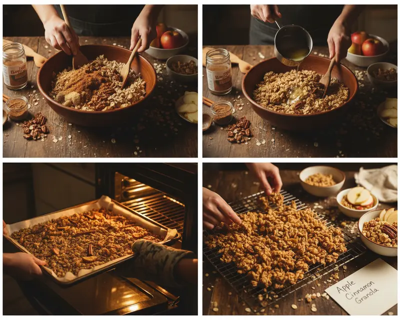 Apple Cinnamon Granola Recipe 3 cooking process