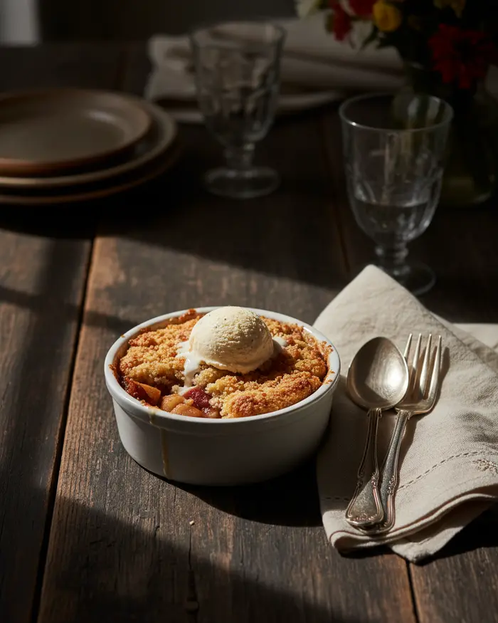 Apple Cobbler Recipe 4 final plated dish