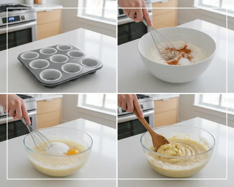Banana Muffins 3 cooking process