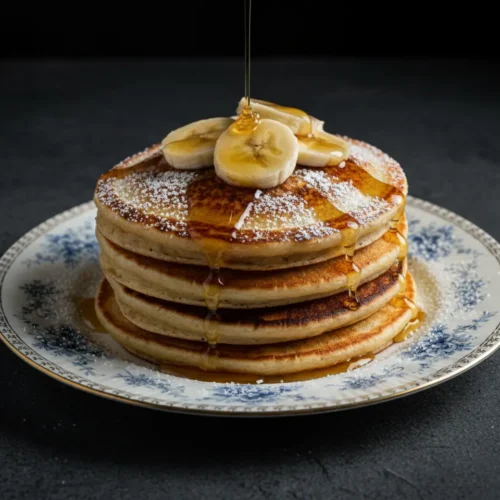 Beautiful plated Banana Pancake