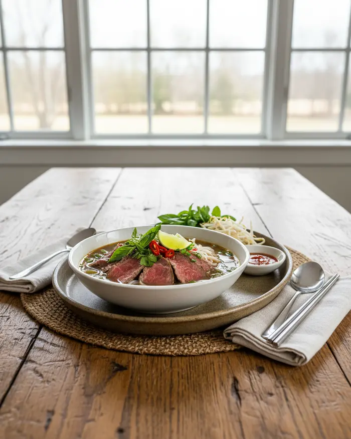 Beef Pho 4 final plated dish