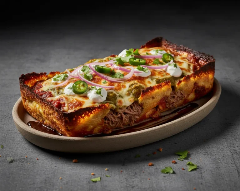 Beautiful plated Beef Tamale Casserole