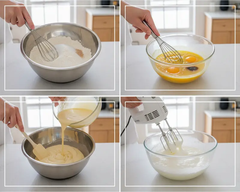 Belgian Waffle Batter 3 cooking process
