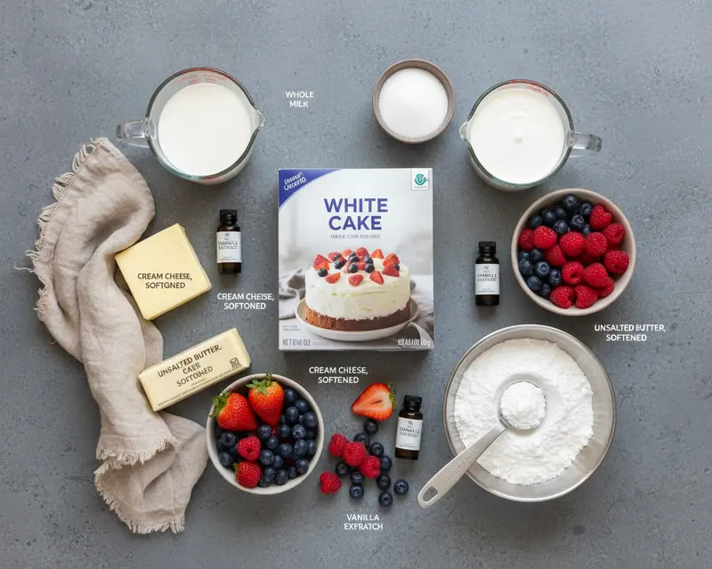 Berry Chantilly Cake Recipe 2 ingredients
