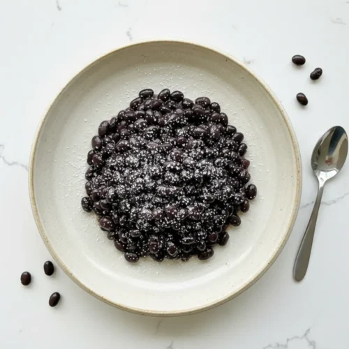 Beautiful plated Black Beans Canned