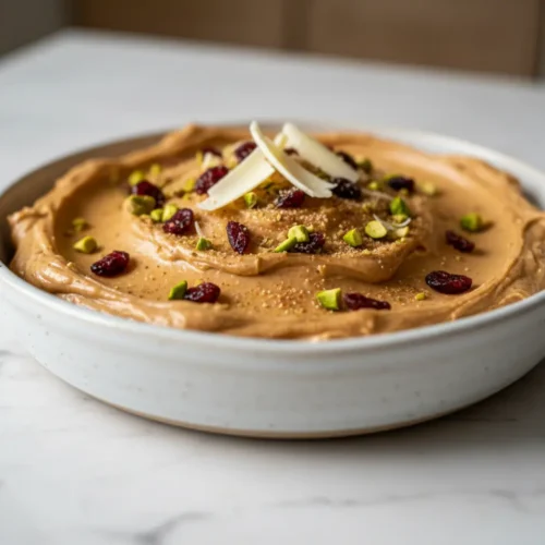 Beautiful plated brown butter cream cheese frosting