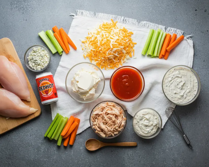 Best Buffalo Chicken Dip Recipe 2 ingredients