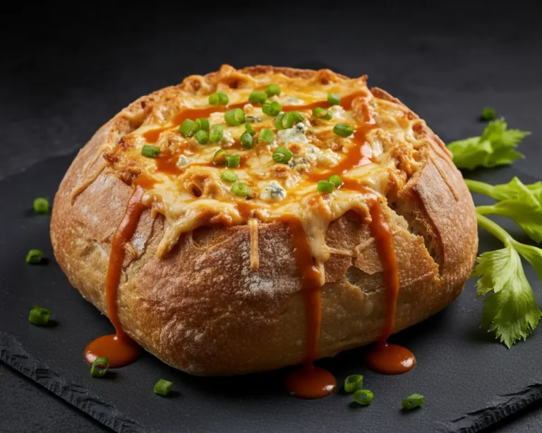 Beautiful plated Buffalo Chicken Dip