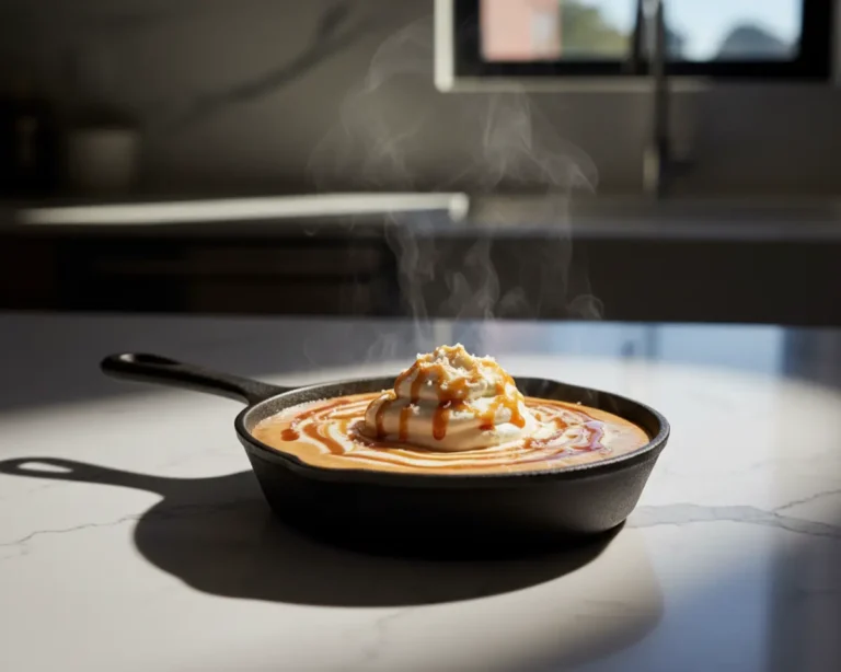 Beautiful plated Caramel Latte