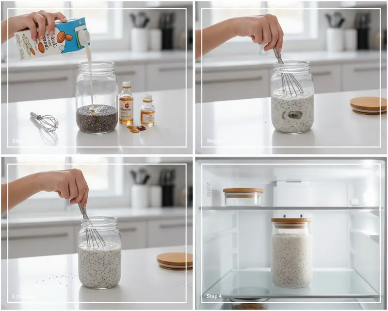 Chia Pudding 3 cooking process