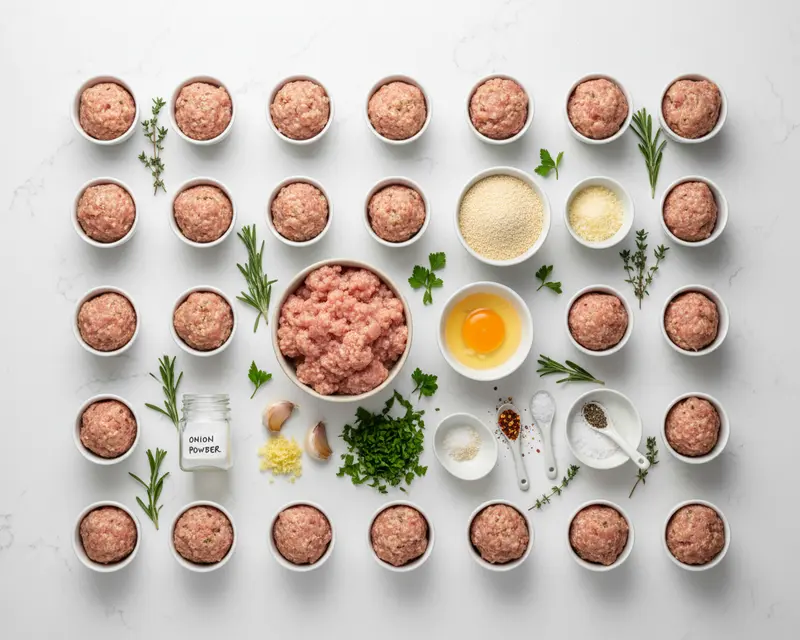Baked Chicken Meatballs Recipe 2 ingredients
