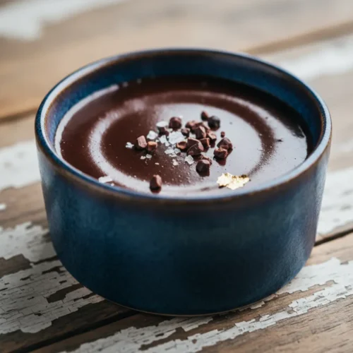 Beautiful plated Chocolate Fudge
