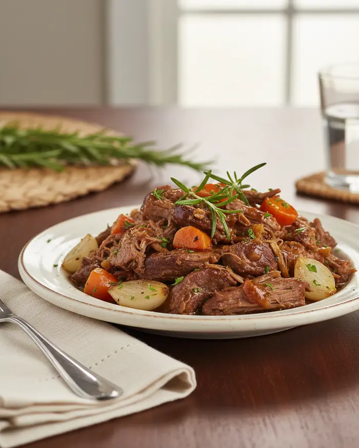 Crockpot Beef & Pork 14 Crockpot Beef & Pork serving suggestion
