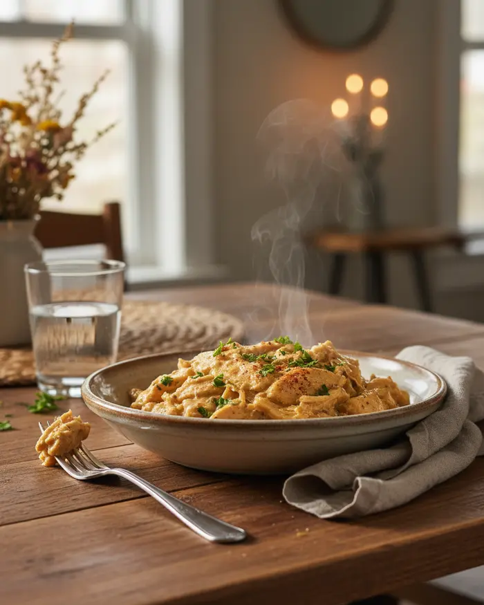 Crockpot Chicken 12 Crockpot Chicken serving suggestion