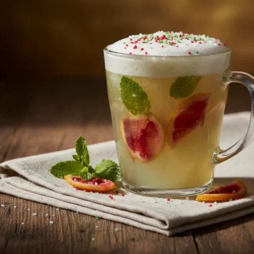 Beautiful plated Dirty Lemonade