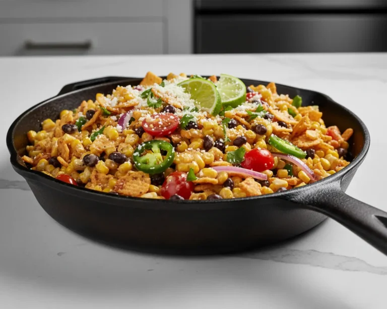 Beautiful plated Frito Corn Salad