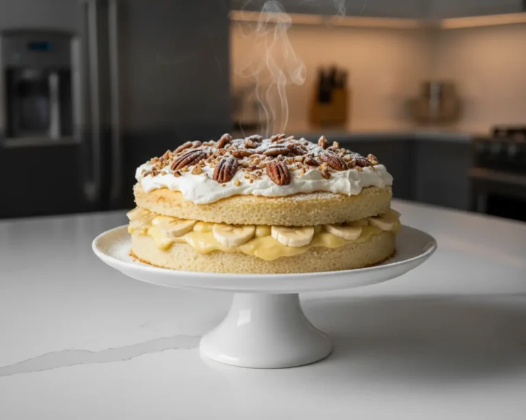 Beautiful plated Heaven on Earth Cake Recipe