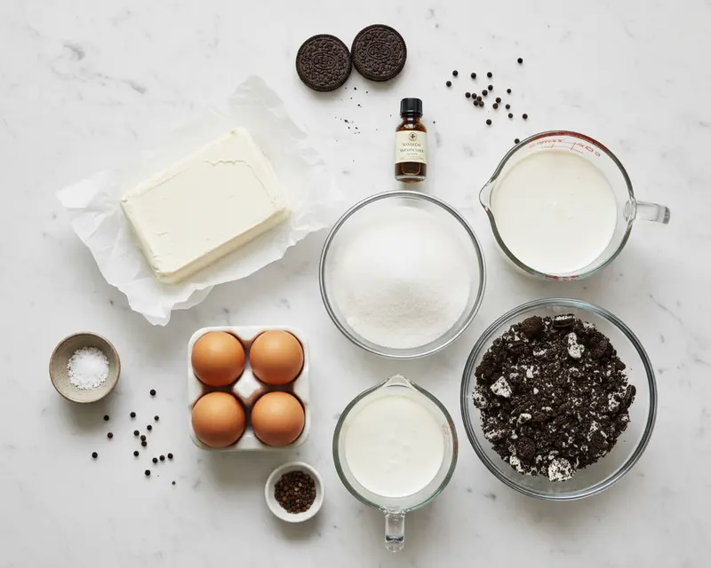 Oreo Basque Cheesecake 2 ingredients