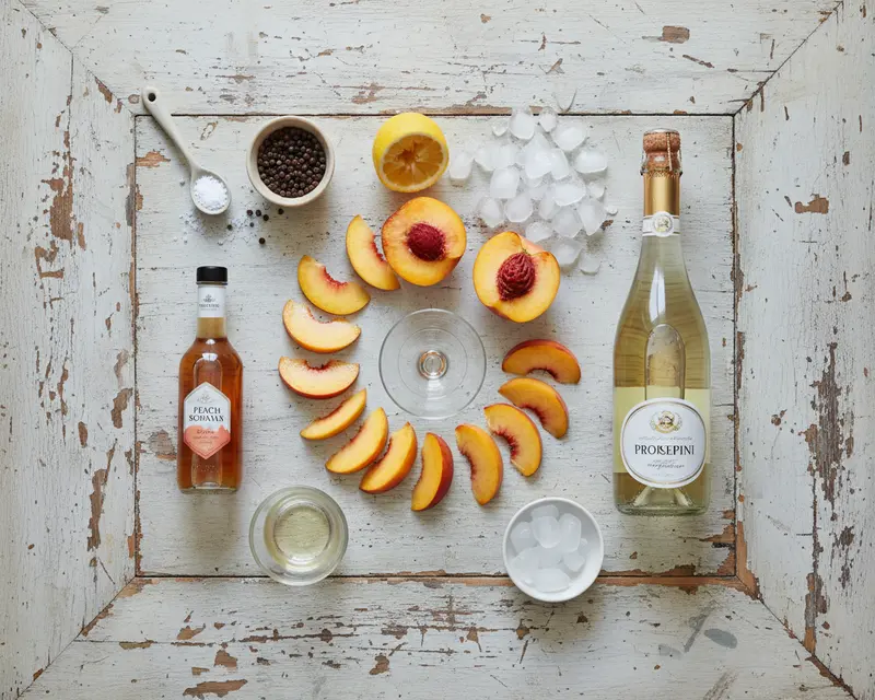 Peach Bellini Frozen Cocktail Recipe 2 ingredients