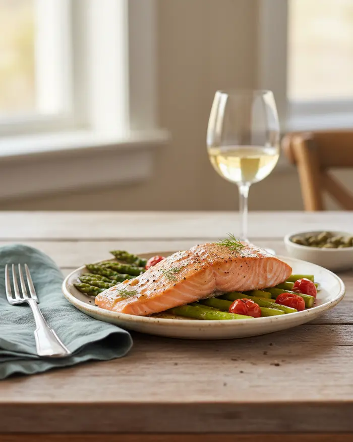 Salmon & Fresh Catch Recipes 7 Salmon & Fresh Catch Recipes serving suggestion