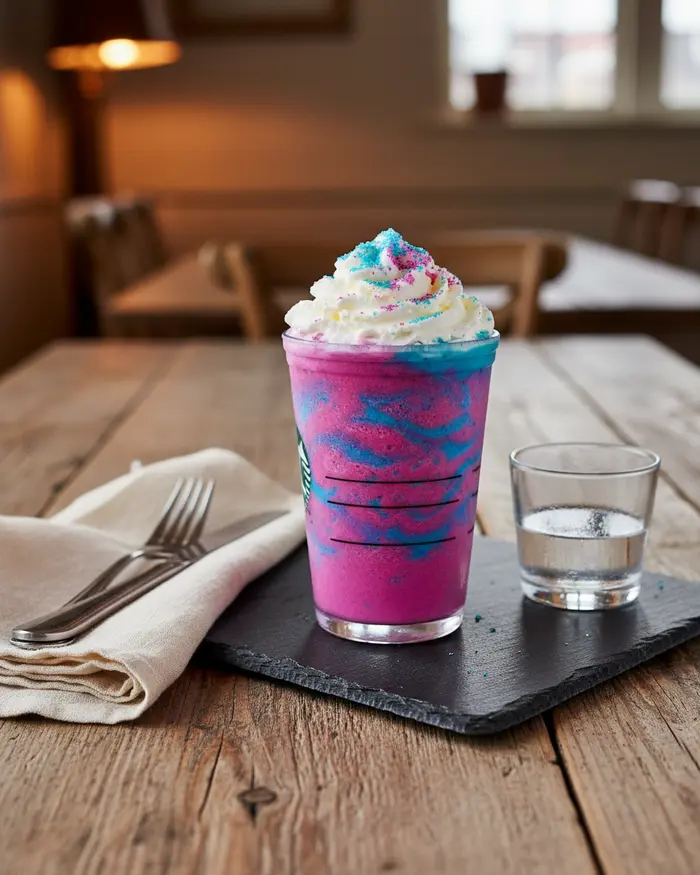 Starbucks Unicorn Frappuccino Recipe 4 final plated dish