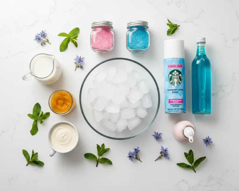 Starbucks Unicorn Frappuccino Recipe 2 ingredients
