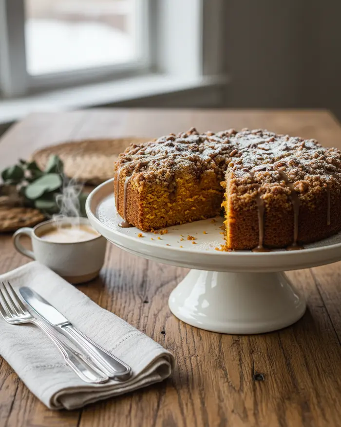 Sweet Potato Coffee Cake Recipe 4 final plated dish