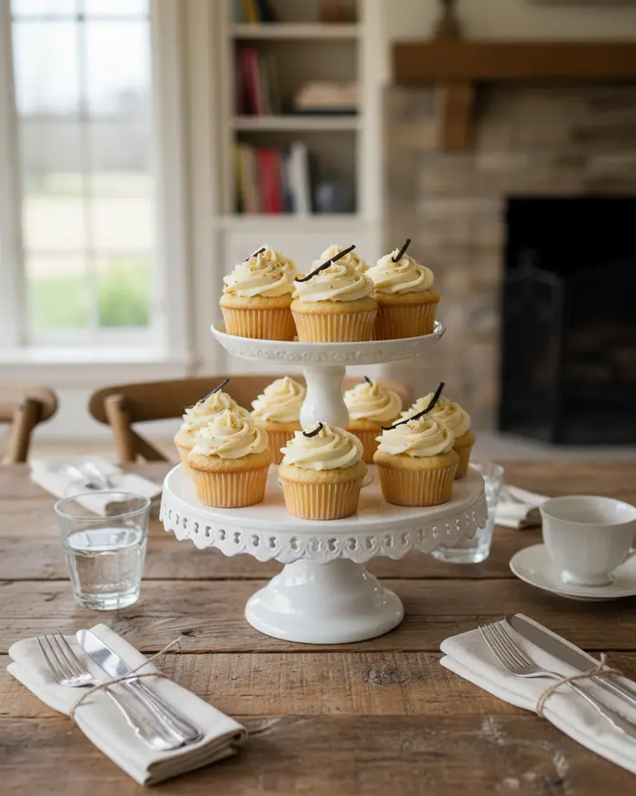 Vanilla Cupcakes 4 final plated dish