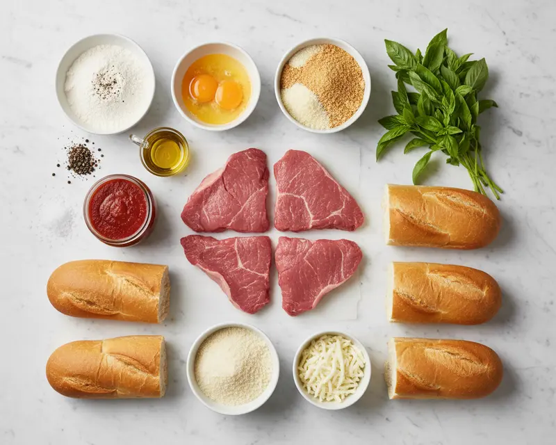 Veal Parm Sandwich Recipe 2 ingredients