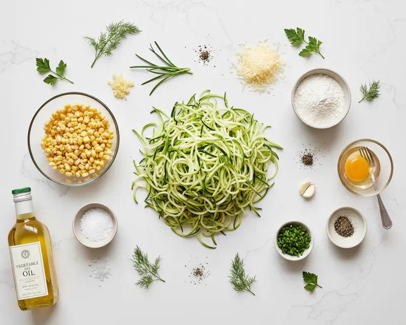 Zucchini Corn Fritters 2 ingredients