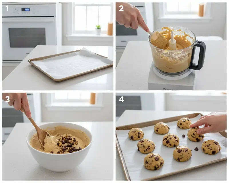 4 Ingredient Chickpea Cookies 3 cooking process