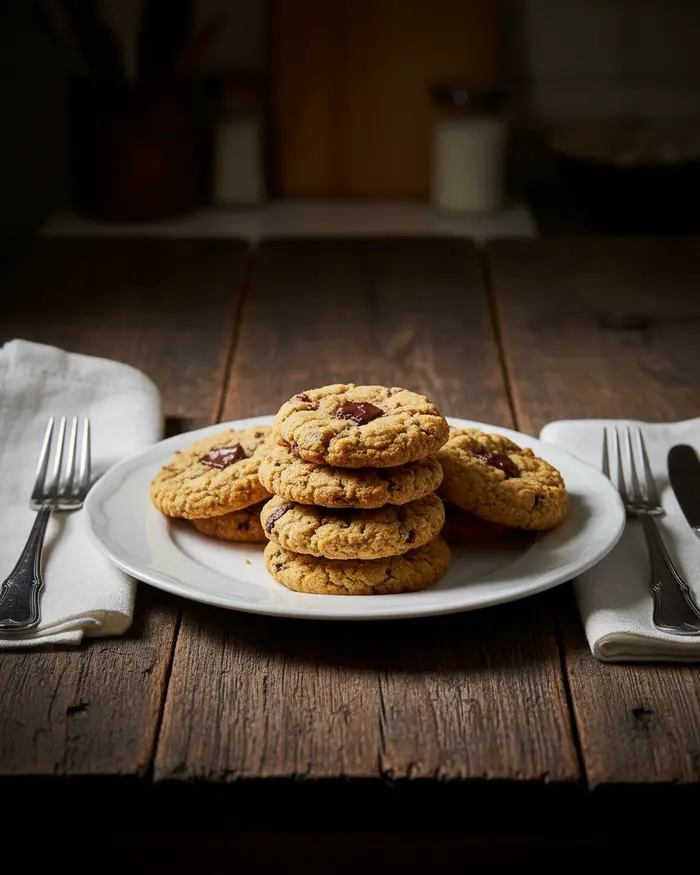 Banana Chickpea Cookies 4 final plated dish